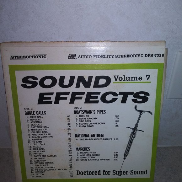 Sound effects FREE S/H Volume 7 Audio Fidelity Vintage Vinyl LP - Picture 1 of 4
